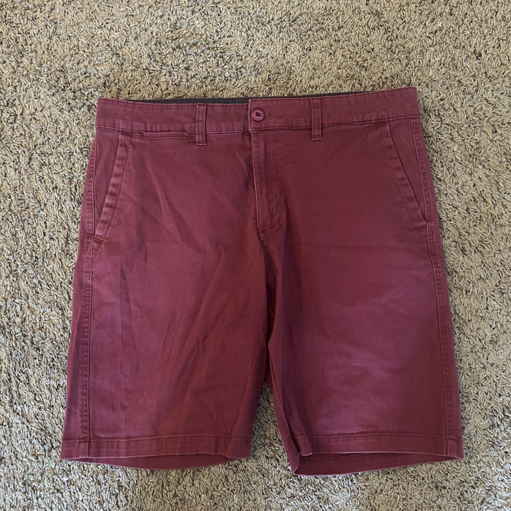 Men's Burgundy Shorts